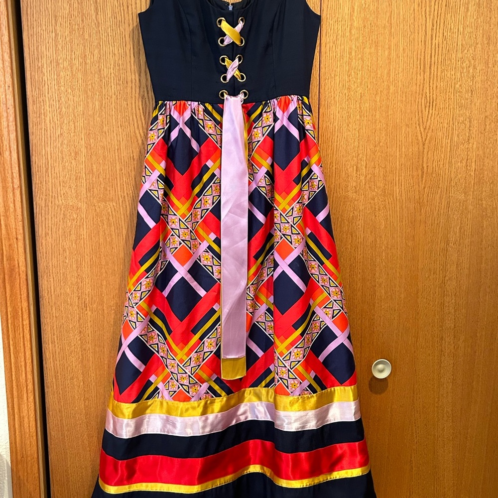 vintage 1970s Malcolm Starr dress designed by Rizkallah Size 8